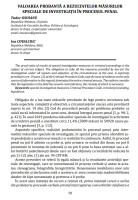 Valoarea probantă a rezultatelor măsurilor speciale de investigații în procesul penal